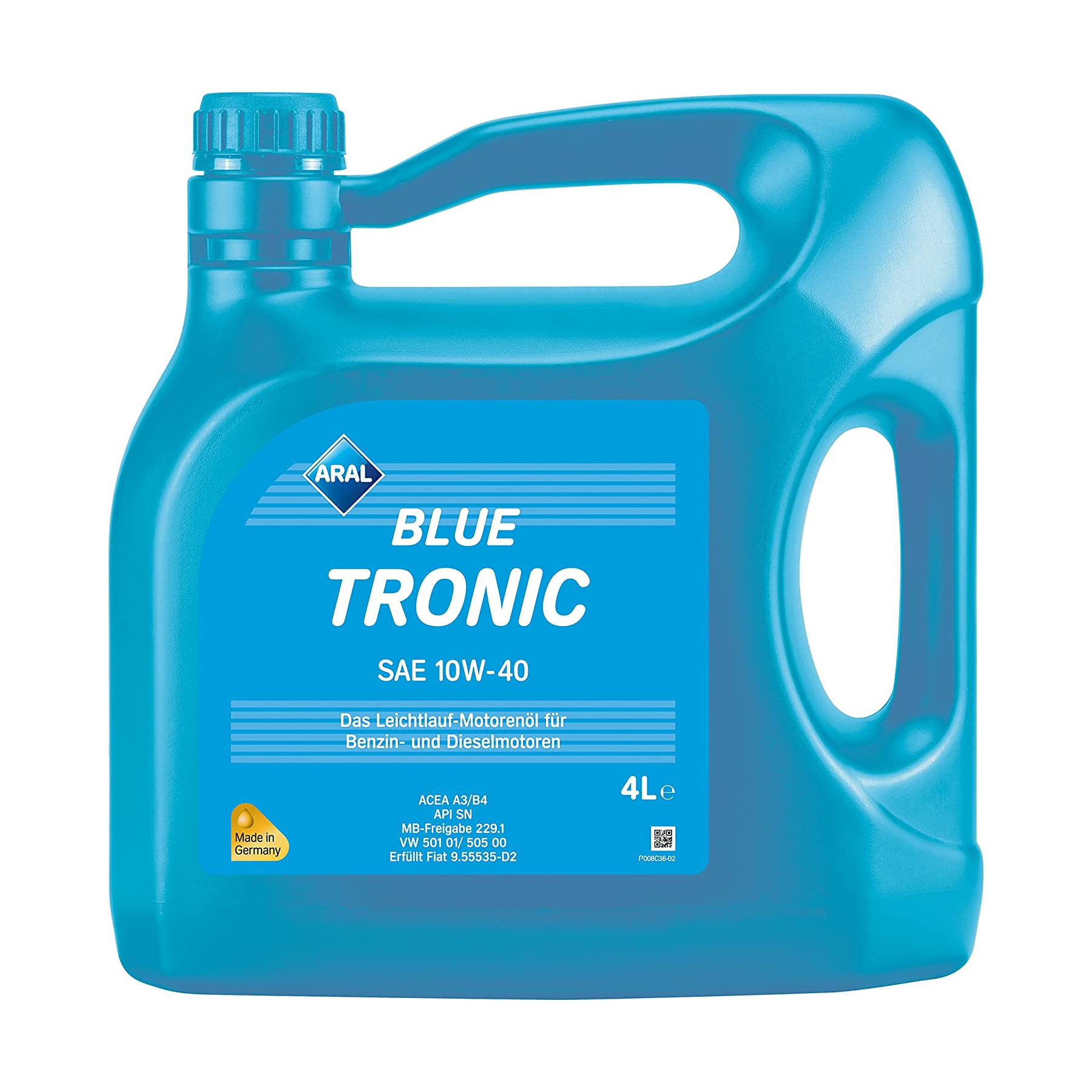 Motorolaj 10W-40 4L Aral BlueTronic 10W-40 4L