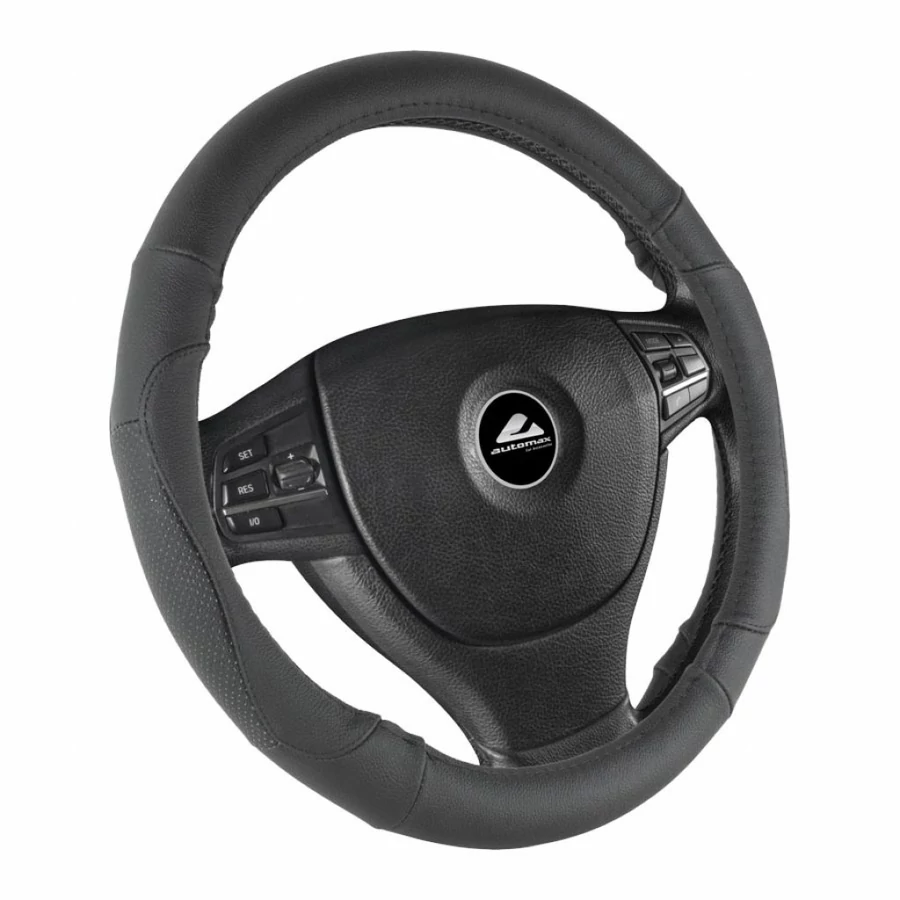 Kormányvédő 37-39 cm (műbőr/fekete) 