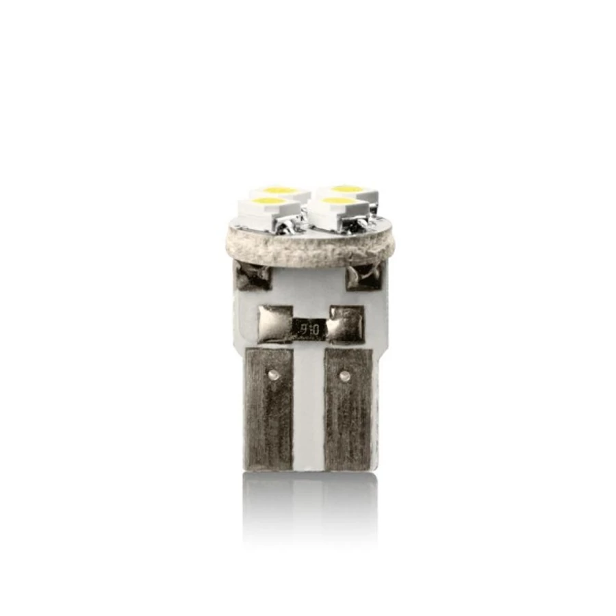 Izzó LED 12V T10 fehér 4 SMD LED 