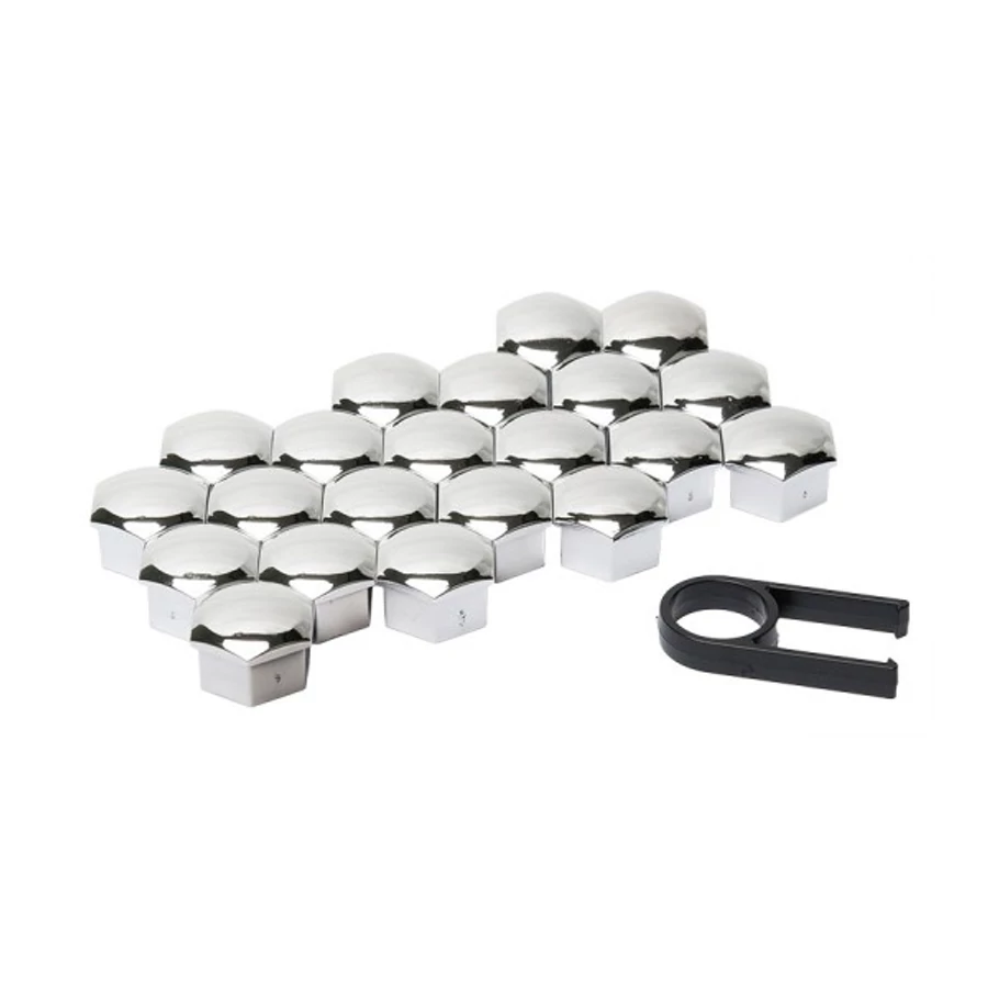 Kerékanya kupak krómozott 19 mm 21 db 