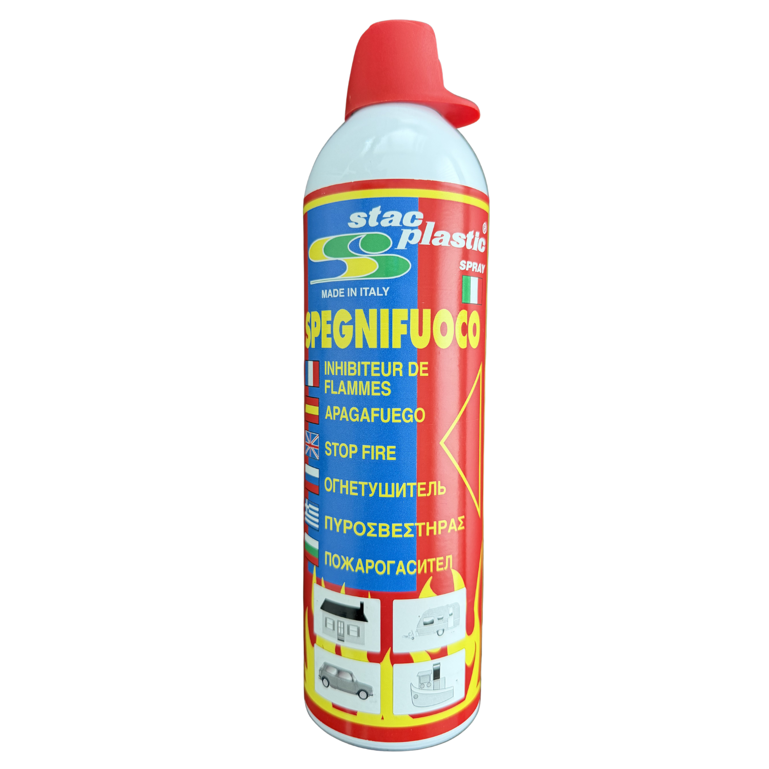 Tűzoltókészülék 0,5kg Stac Plastic Spegnifuoco 500g