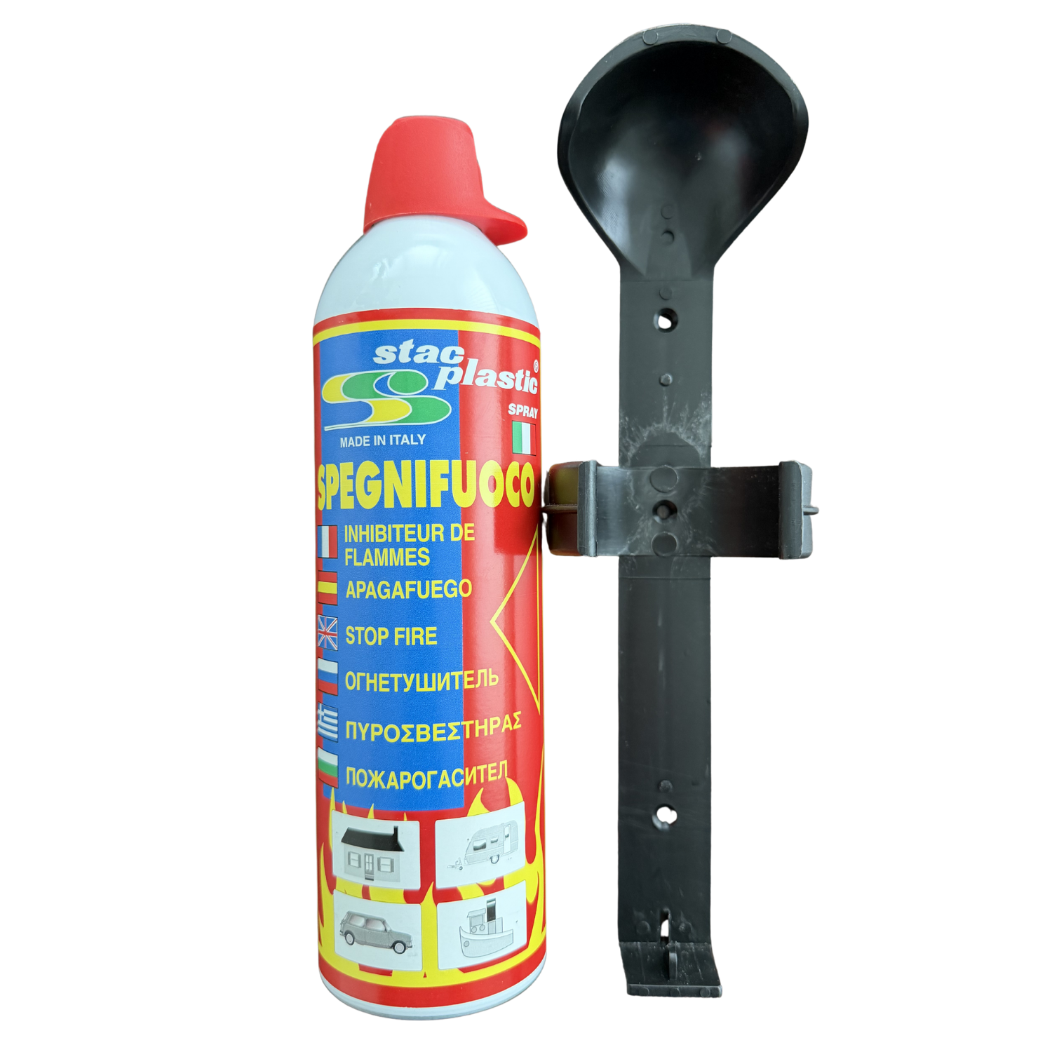 Tűzoltókészülék 0,5kg Stac Plastic Spegnifuoco 500g