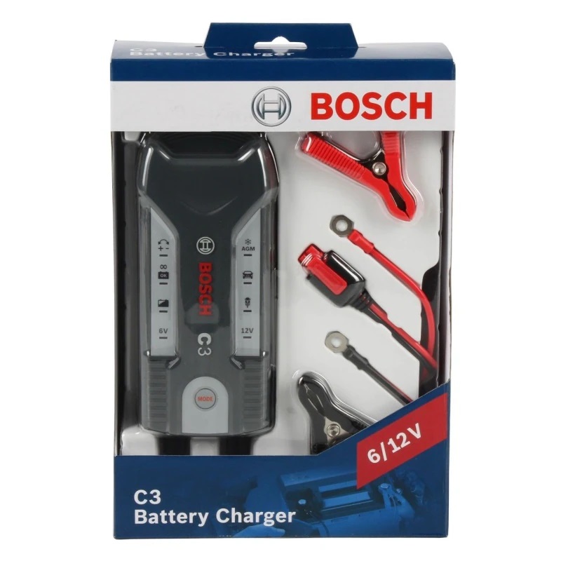 Akkumulátor töltő Bosch C3 6V/12V 3,8A 018999903M