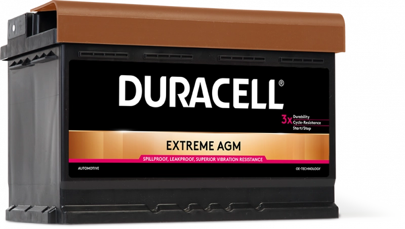 DURACELL AG Akkumulátor Duracell Extreme AGM 12V 70AH 720A J+