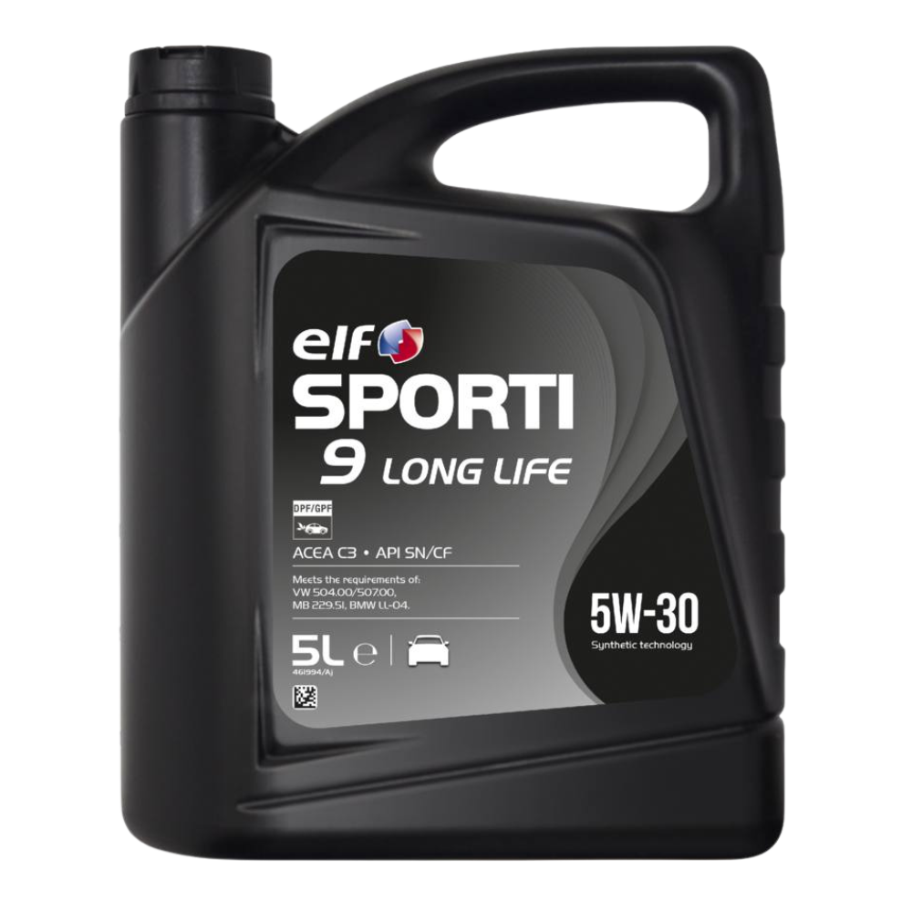 Motorolaj 5W-30 5L Elf Sporti 9 Long Life 5W-30 5L