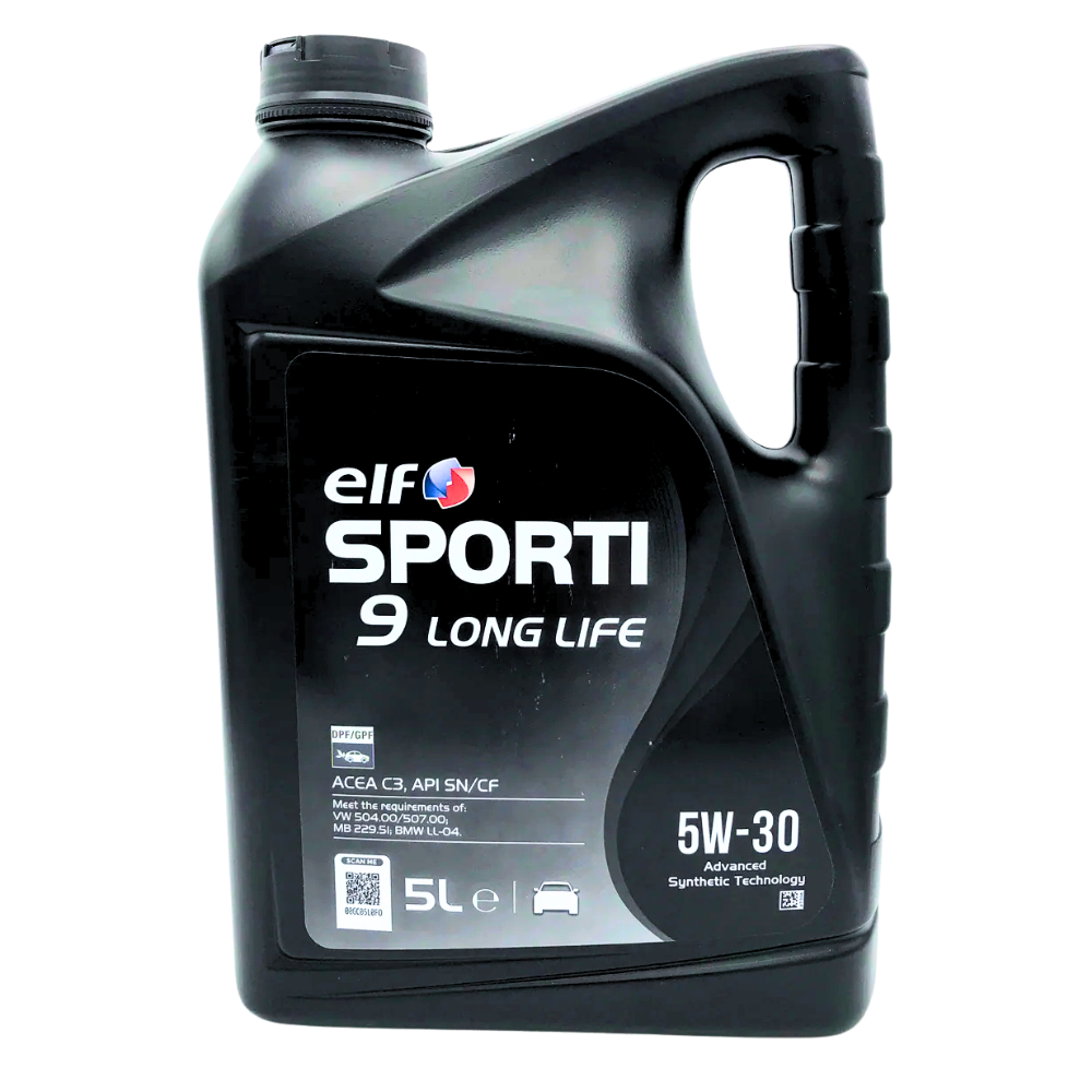 Motorolaj 5W-30 5L Elf Sporti 9 Long Life 5W-30 5L