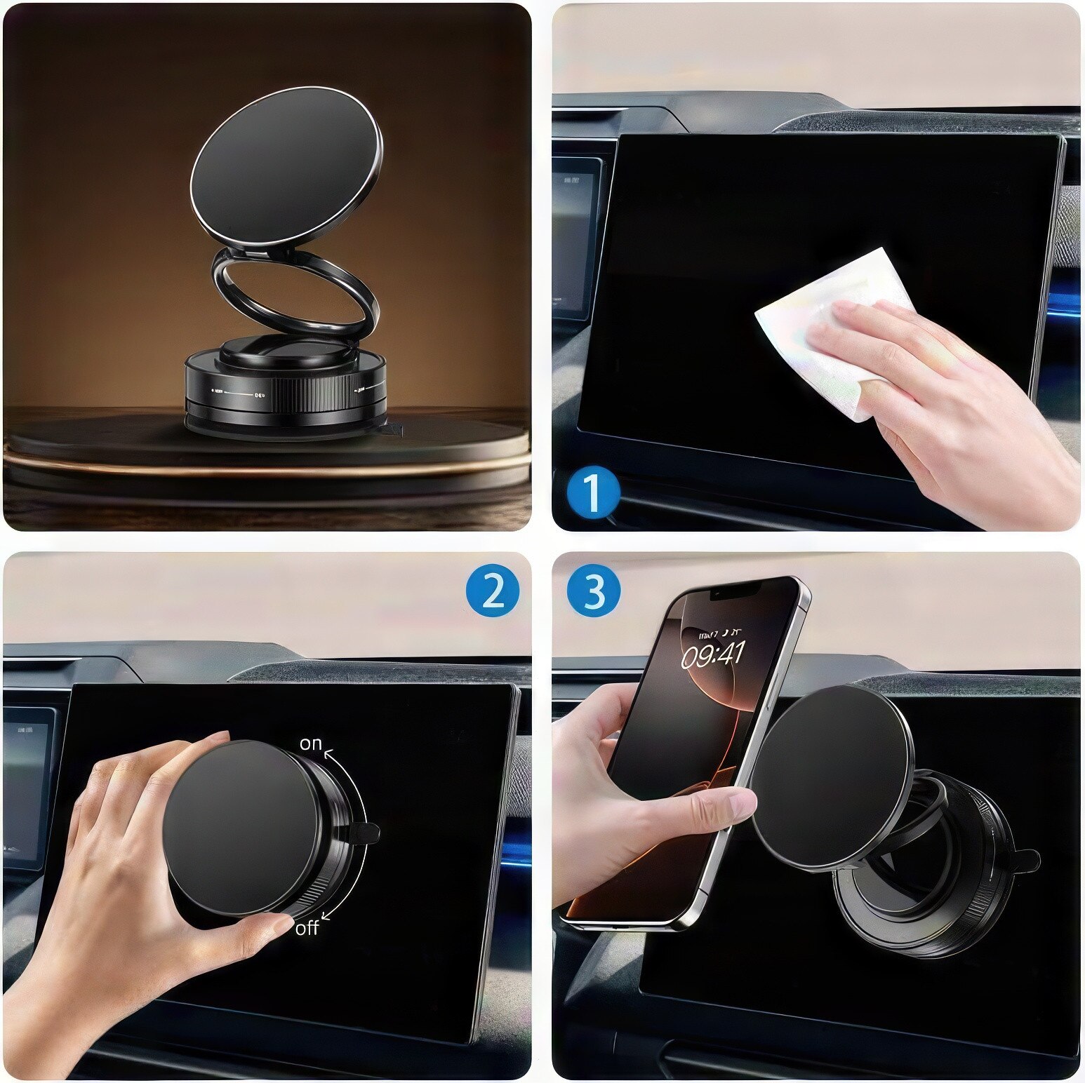 Mágneses telefontartó Rheidon tapadókorongos telefontartó (Magsafe)