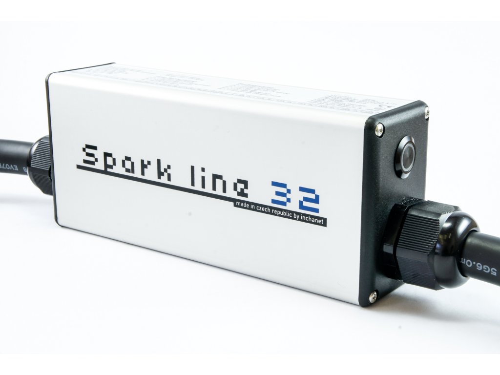 SPARK LINE 32 elektromos autó állítható otthoni töltő / (3x32A) 22kW / 12m Type2 kábellel 