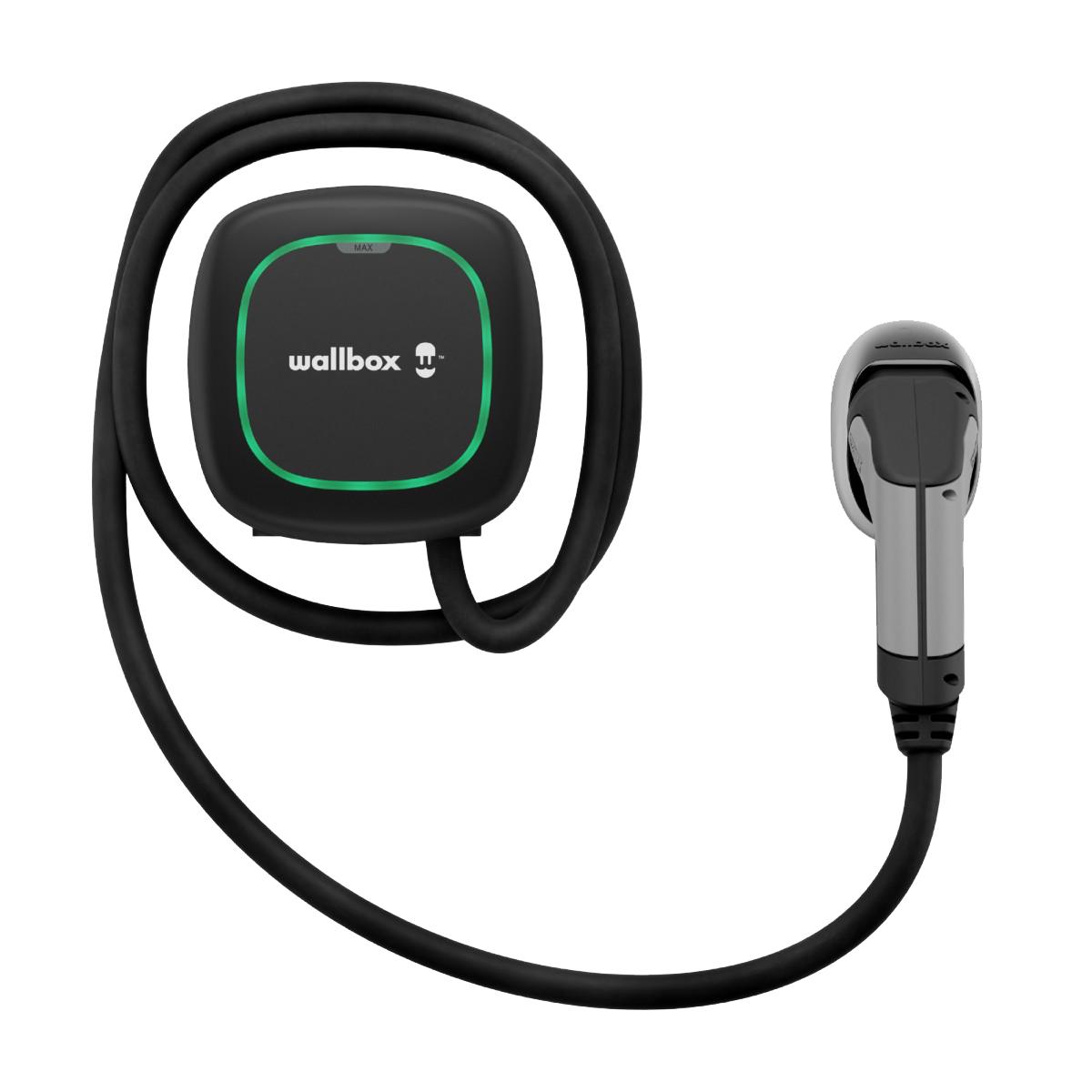 Elektromos autó fali töltő Wallbox Pulsar Plus 22kW, fekete, 5m