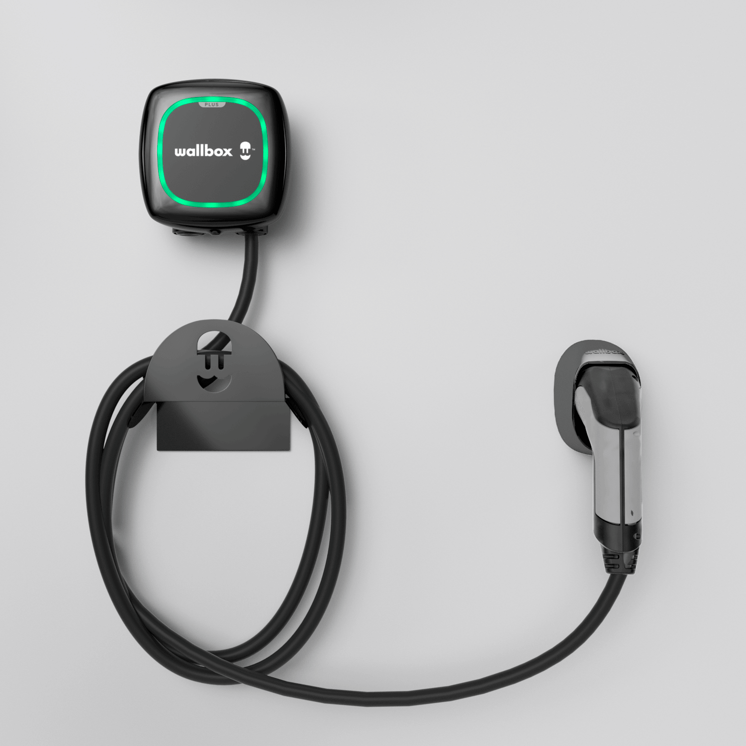 Elektromos autó fali töltő Wallbox Pulsar Plus 22kW, fekete, 5m