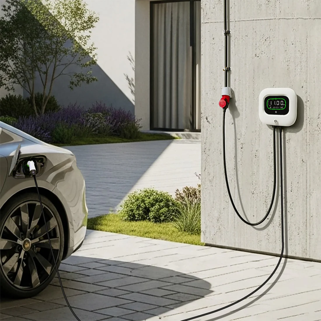 Rheidon Wallbox elektromos autó fali töltő csomag 22kW WB500-22K Plug & Play