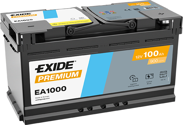 Akkumulátor Exide Premium EA1000 100Ah 900A J+