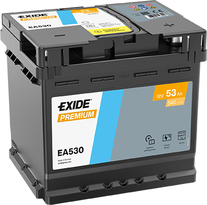 Akkumulátor Exide Premium EA530 53Ah 540A J+