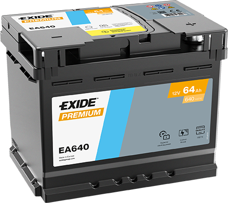 Akkumulátor Exide Premium EA640 64Ah 640A J+