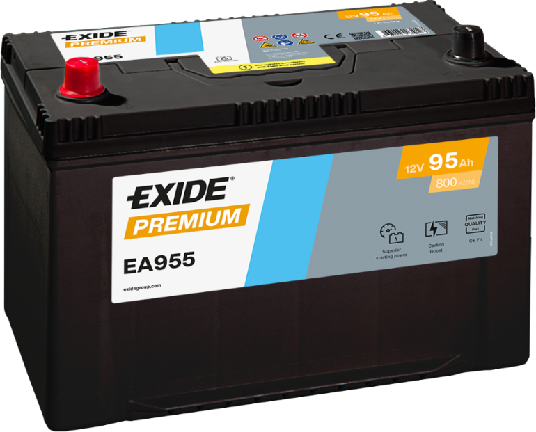 Akkumulátor Exide Premium EA955 95Ah 800A B+
