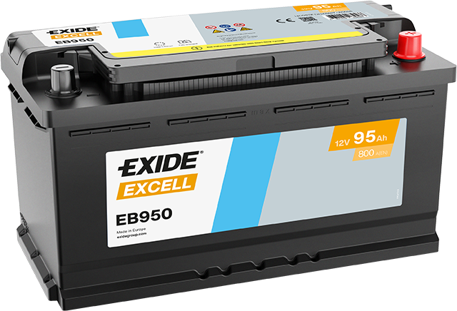 Akkumulátor Exide Excell EB950 95Ah 800A J+