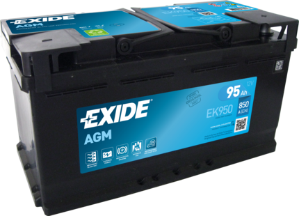 EXIDE Akkumulátor Exide Start-Stop AGM 95Ah 850A J+