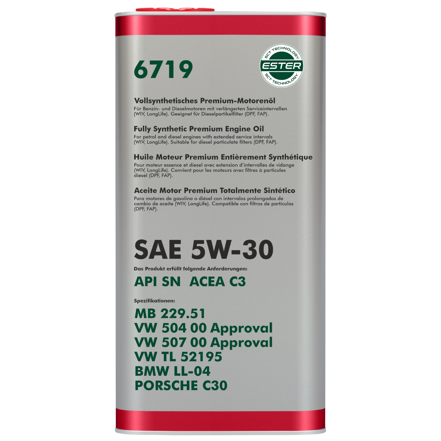 Motorolaj 5W-30 5L Fanfaro OEM VW-Audi-Skoda 6719