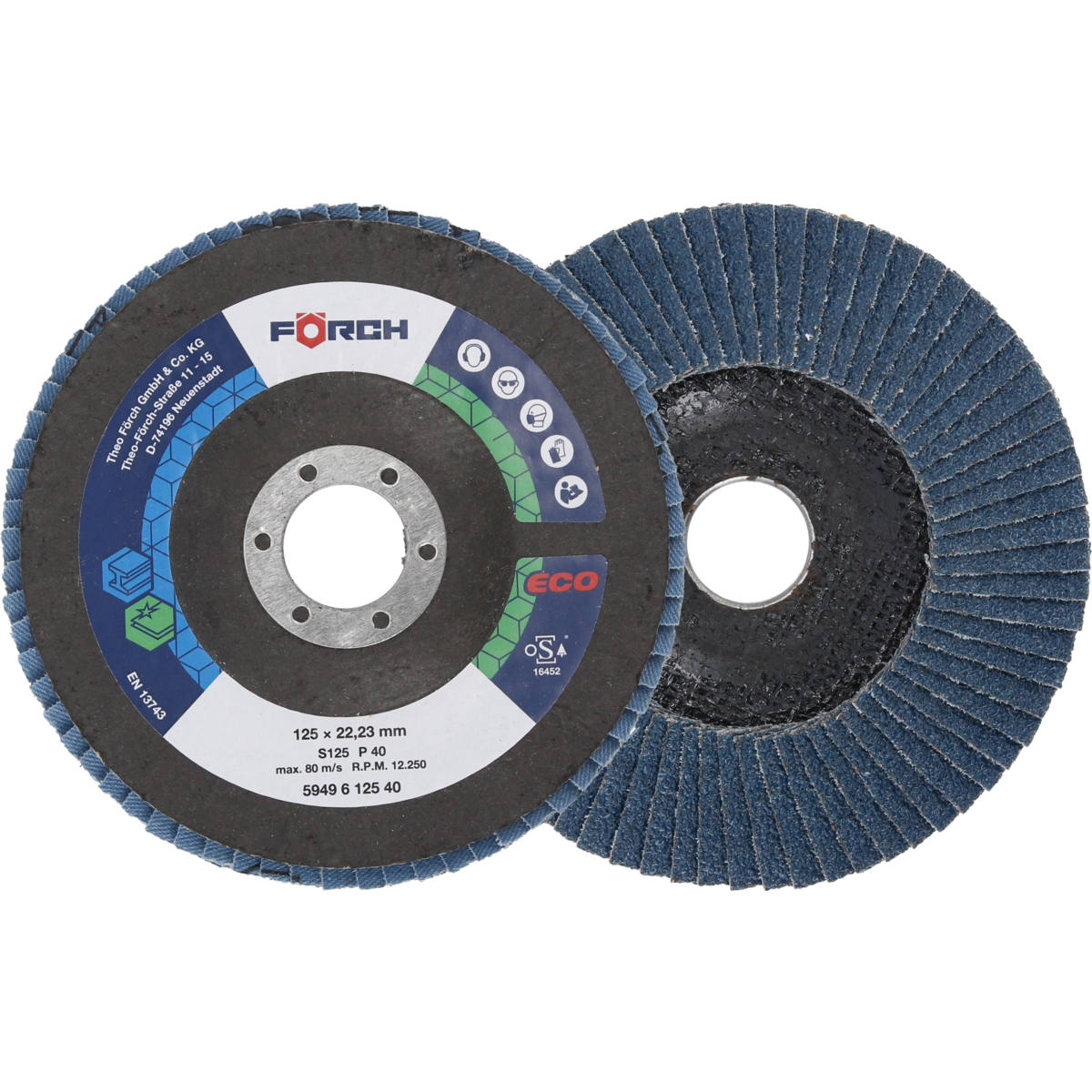 CSISZOLÓKORONG Förch Lamellás csiszoló SZT ECO 115/P60