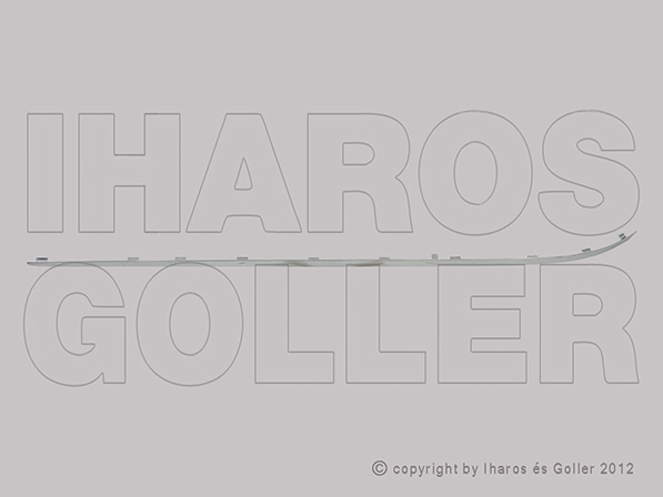 Hátsó lökhárító díszléc jobb, króm ME0411253