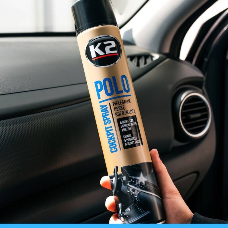műanyagtisztító K2 Polo Cockpit Coffee 750 ml
