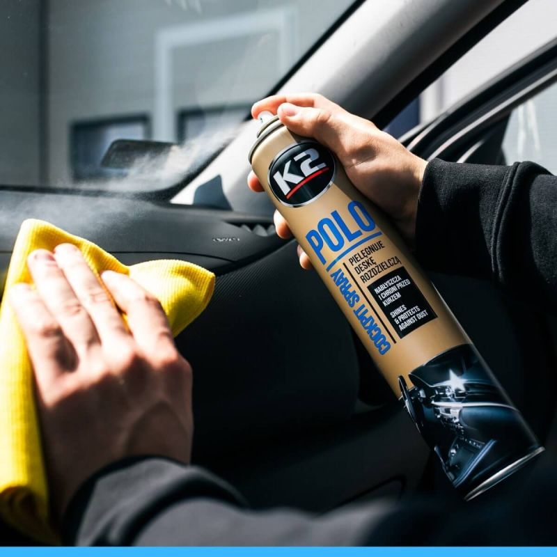 műanyagtisztító K2 Polo Cockpit Coffee 750 ml