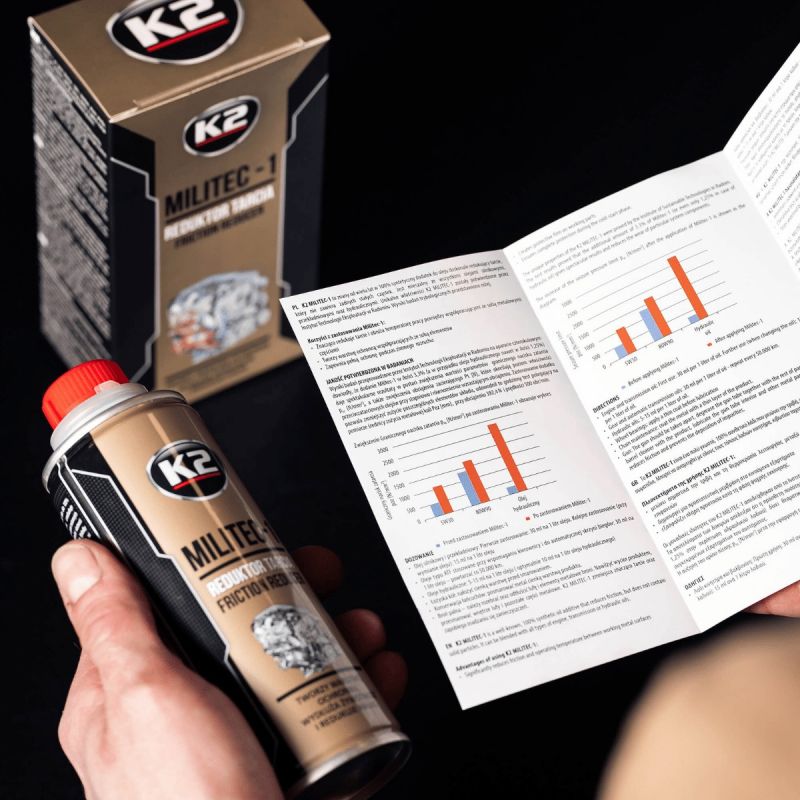 Motorolaj adalék K2 Militec-1 250 ml