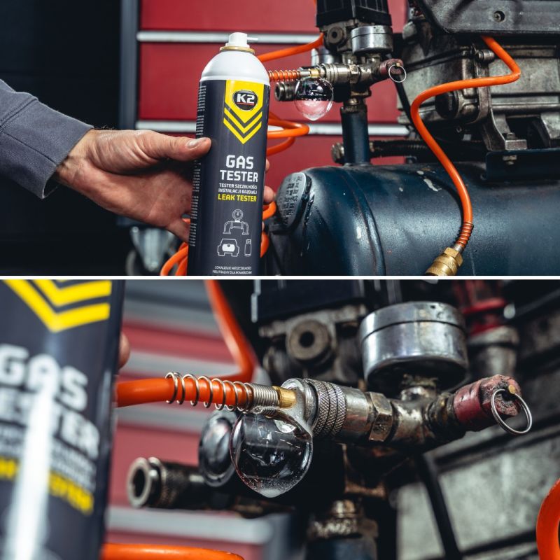 Szivárgásvizsgáló spray K2 Gas Tester 400ml