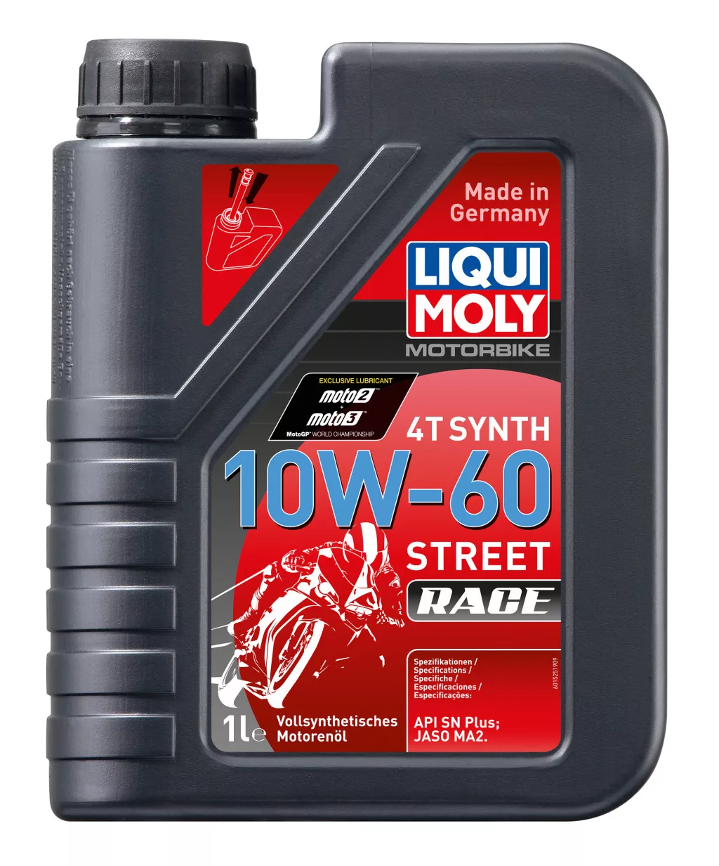 Motorolaj 4T 10W-60 1L Liqui Moly Motorbike Synth 4T Street Race 10W-60