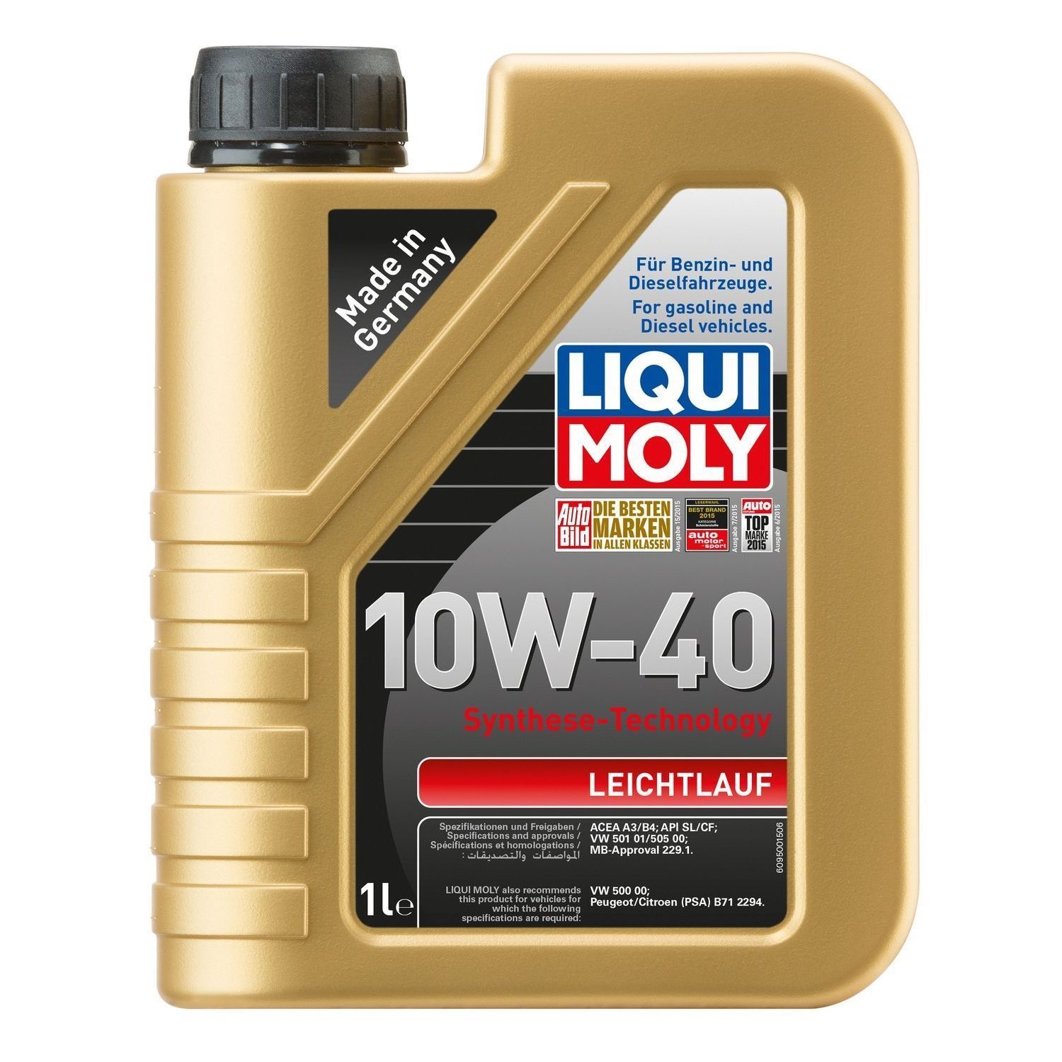 Motorolaj 10W-40 1L Liqui Moly Leichtlauf 10W-40
