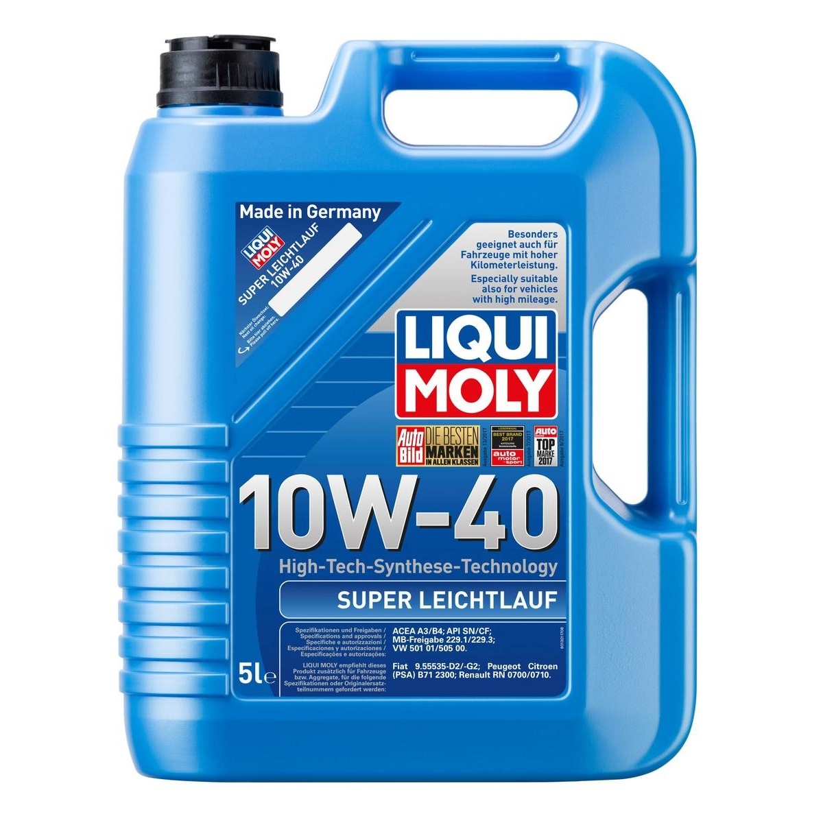 Motorolaj 10W-40 5L Liqui Moly Super Leichtlauf 10W-40 5L