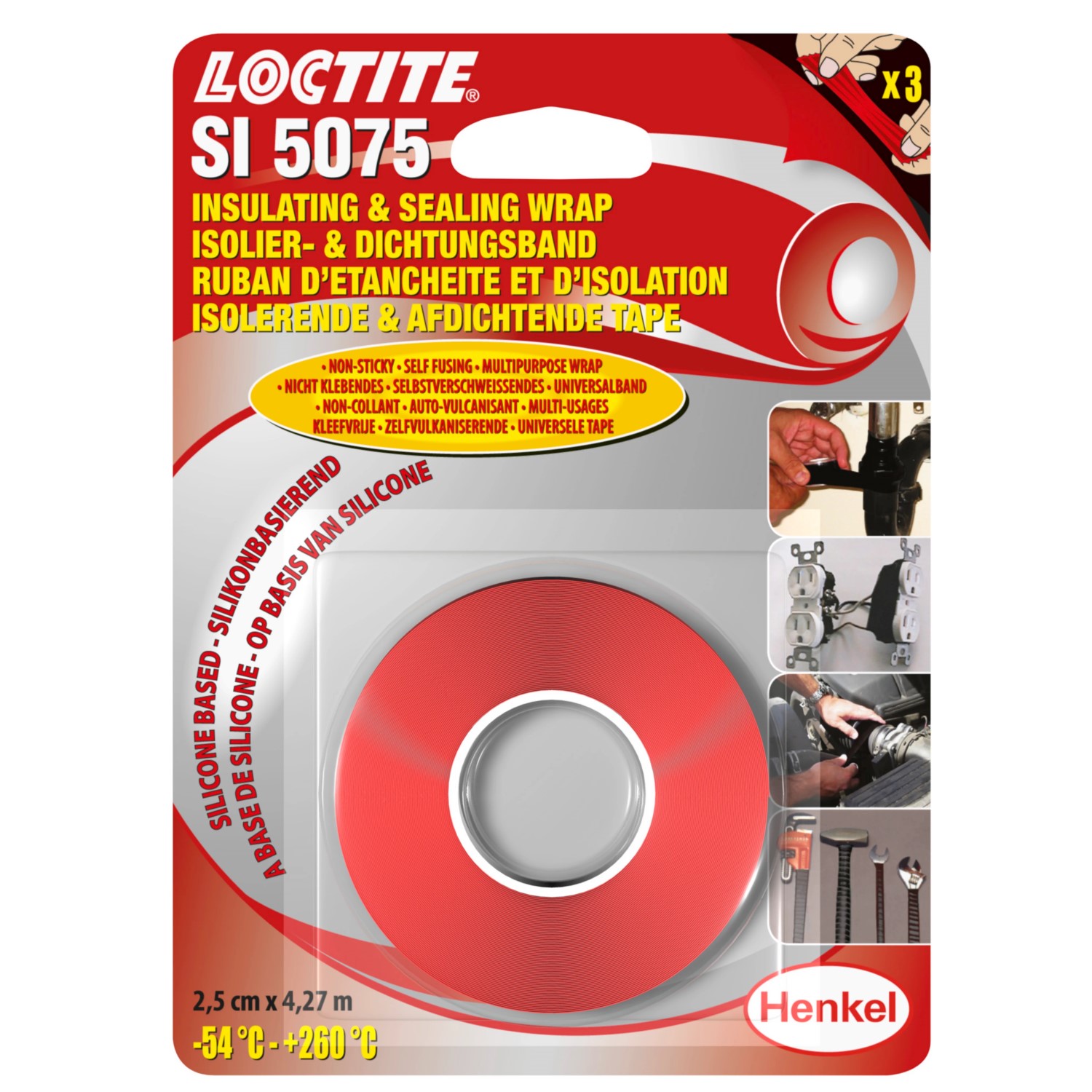 LOCTITE Loctite 5075 Önvulkanizálódó tömítő-, szigetelő-, rögzító szalag 