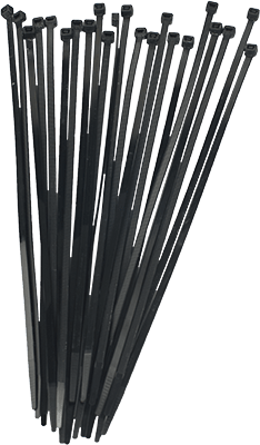 Kábelkötöző Kábel kötelegő fekete 4x300 BL300