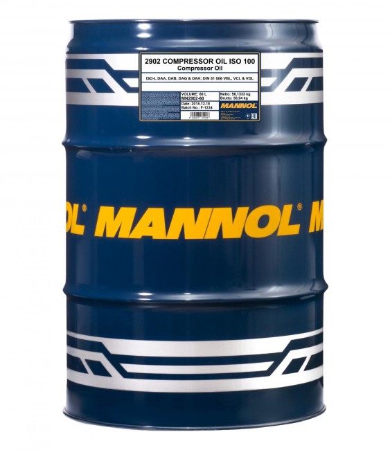 Kompresszor olaj 60L MANNOL Compressor Oil ISO 100 2902