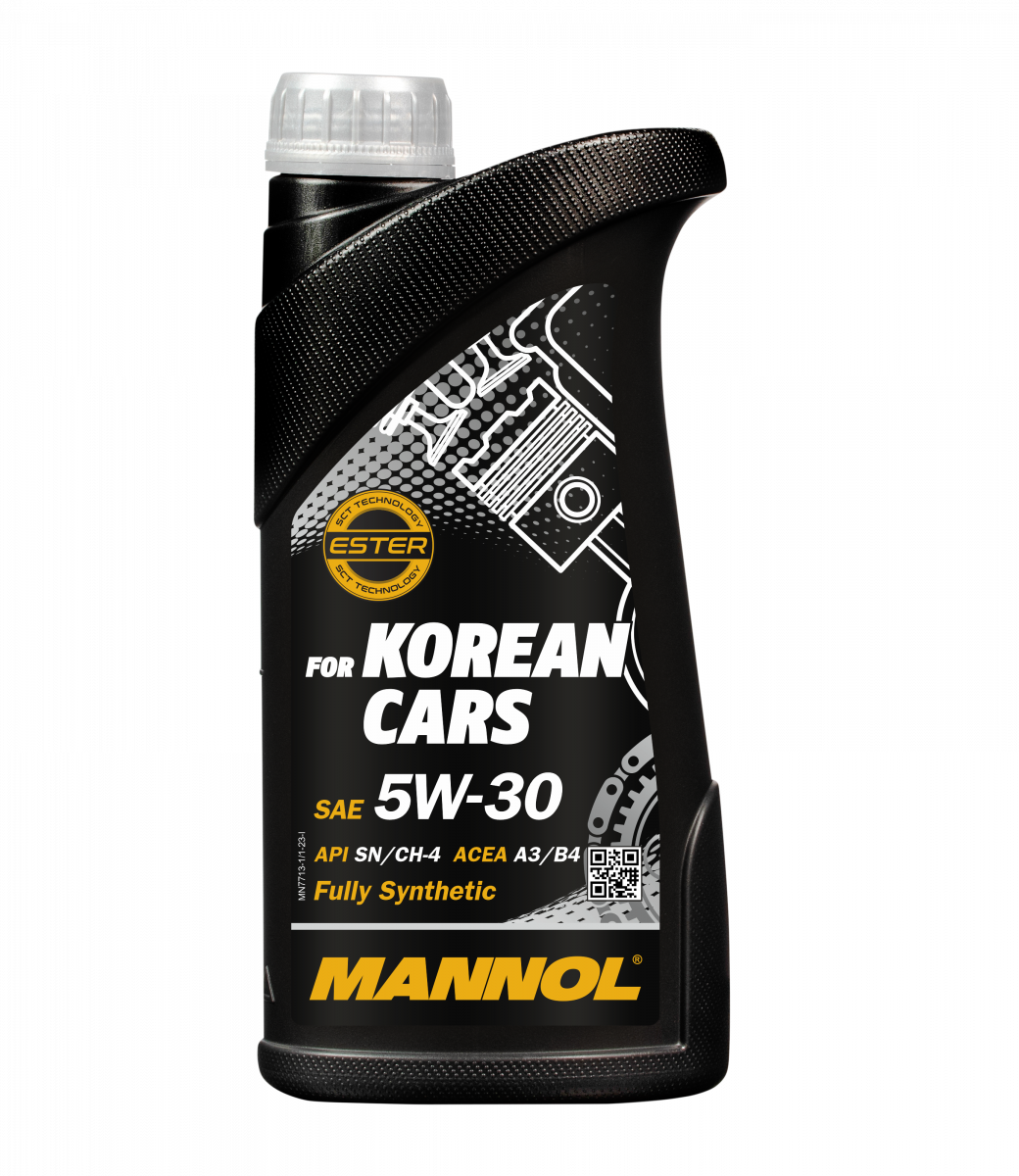 Motorolaj 5W-30 1L MANNOL for Korean Cars 5W-30 7713