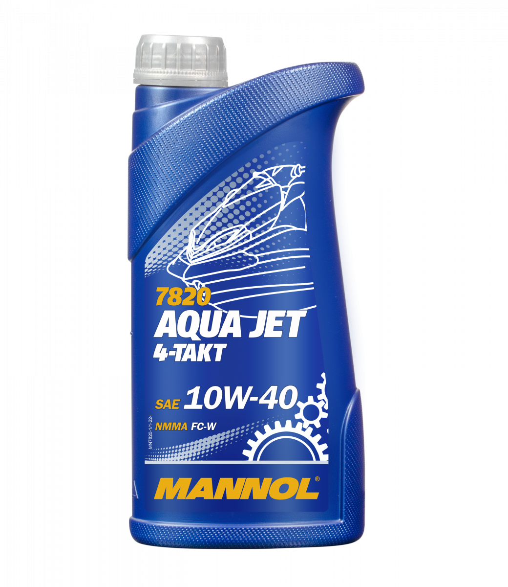 Motorolaj 4T 1L MANNOL 4-Takt Aqua Jet 10W-40 7820