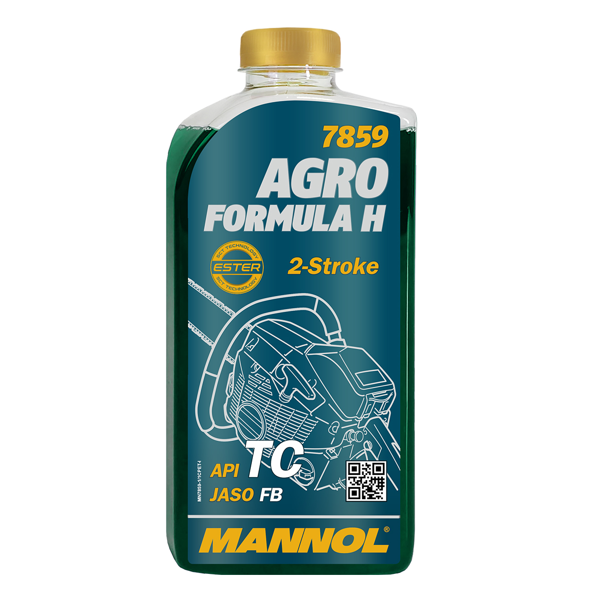 Motorolaj 2T 1L MANNOL Agro Formula H 7859