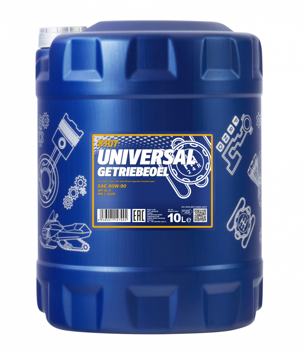 Váltóolaj 10L MANNOL Universal 80W-90 GL-4 8107