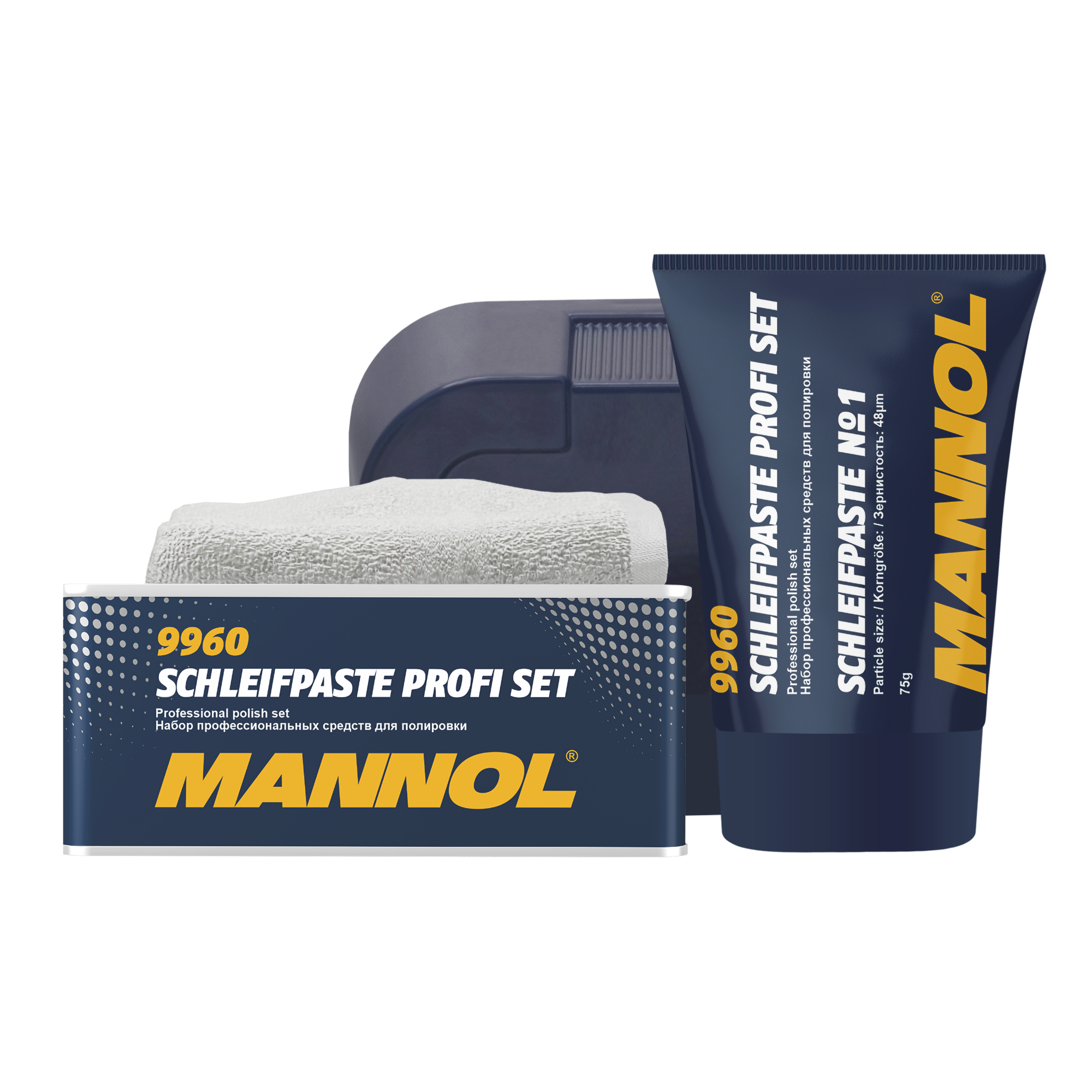 Polír készlet MANNOL Schleifpaste Profi Set 9960