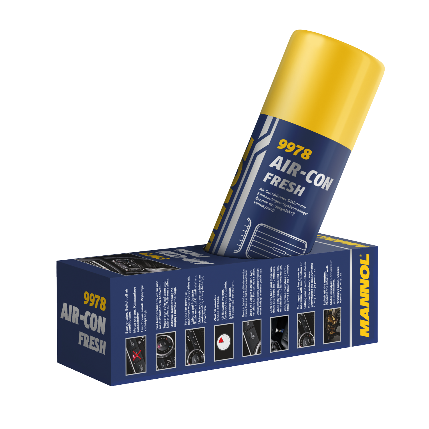 Klímatisztító bomba 100ml MANNOL Air-Con Fresh 9978