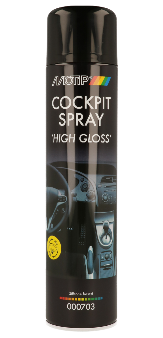 Műszerfalápoló spray Motip Cockpit spray High Gloss 600ml