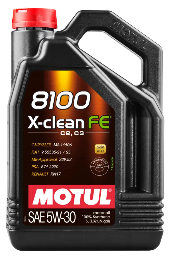Motorolaj 5W-30 5L Motul 8100 X-Clean FE 5W-30 5L