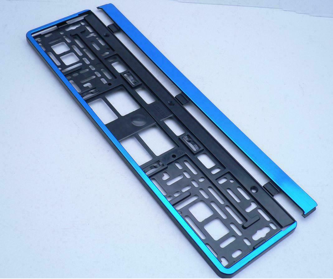 Rendszámtábla tartó, Univerzális, Kék kerekített 