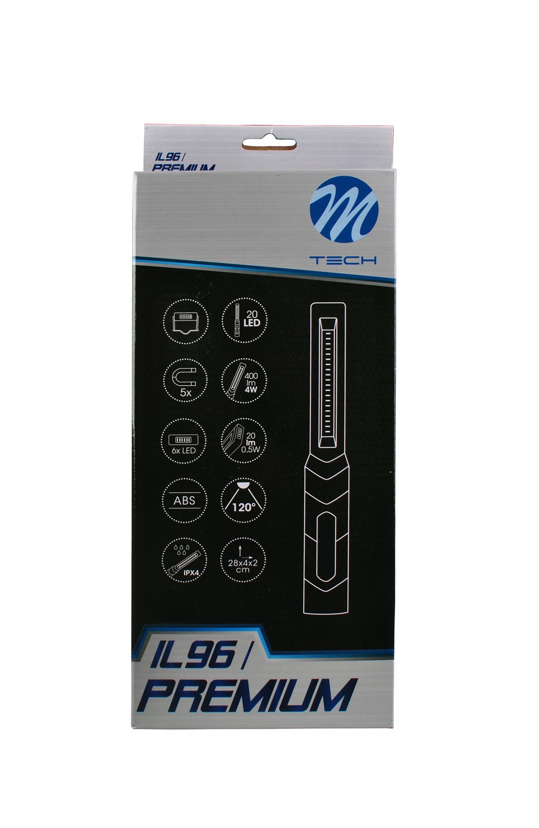 M-Tech ellenőrző lámpa 20 SMD + 3LED újratölthető 