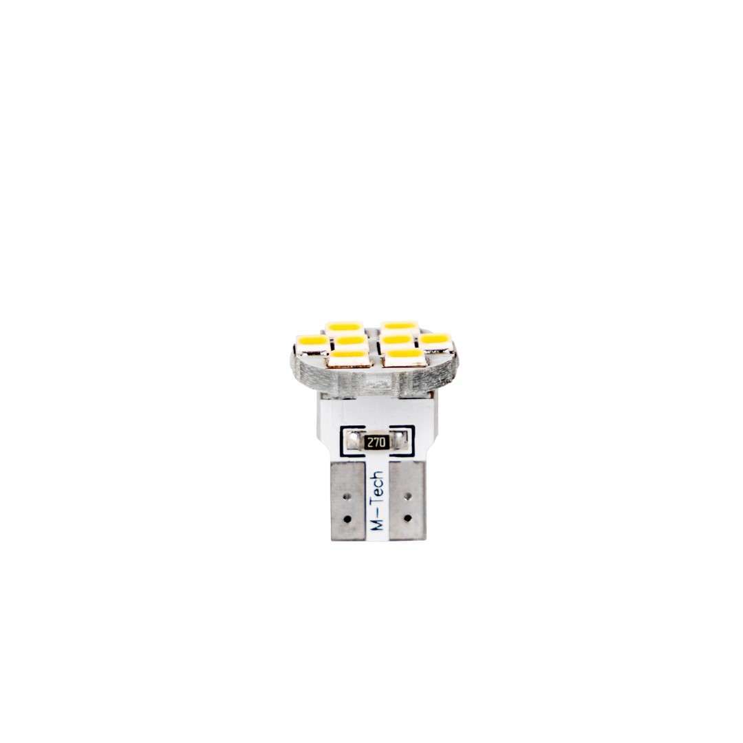M-Tech LED W5W, T10 8xSMD3528 12V, fehér színű (pár) 