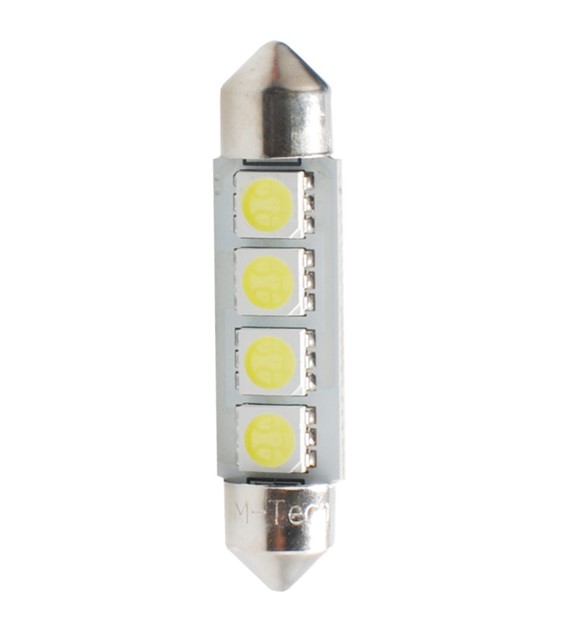 M-Tech Szofita LED 41mm 4x5050 SMD Can-Bus fehér színű (pár) 