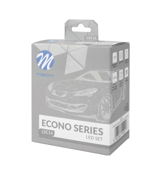 M-Tech, LED izzó szett, H16 C6-os Új generációs 9005 COB LED 