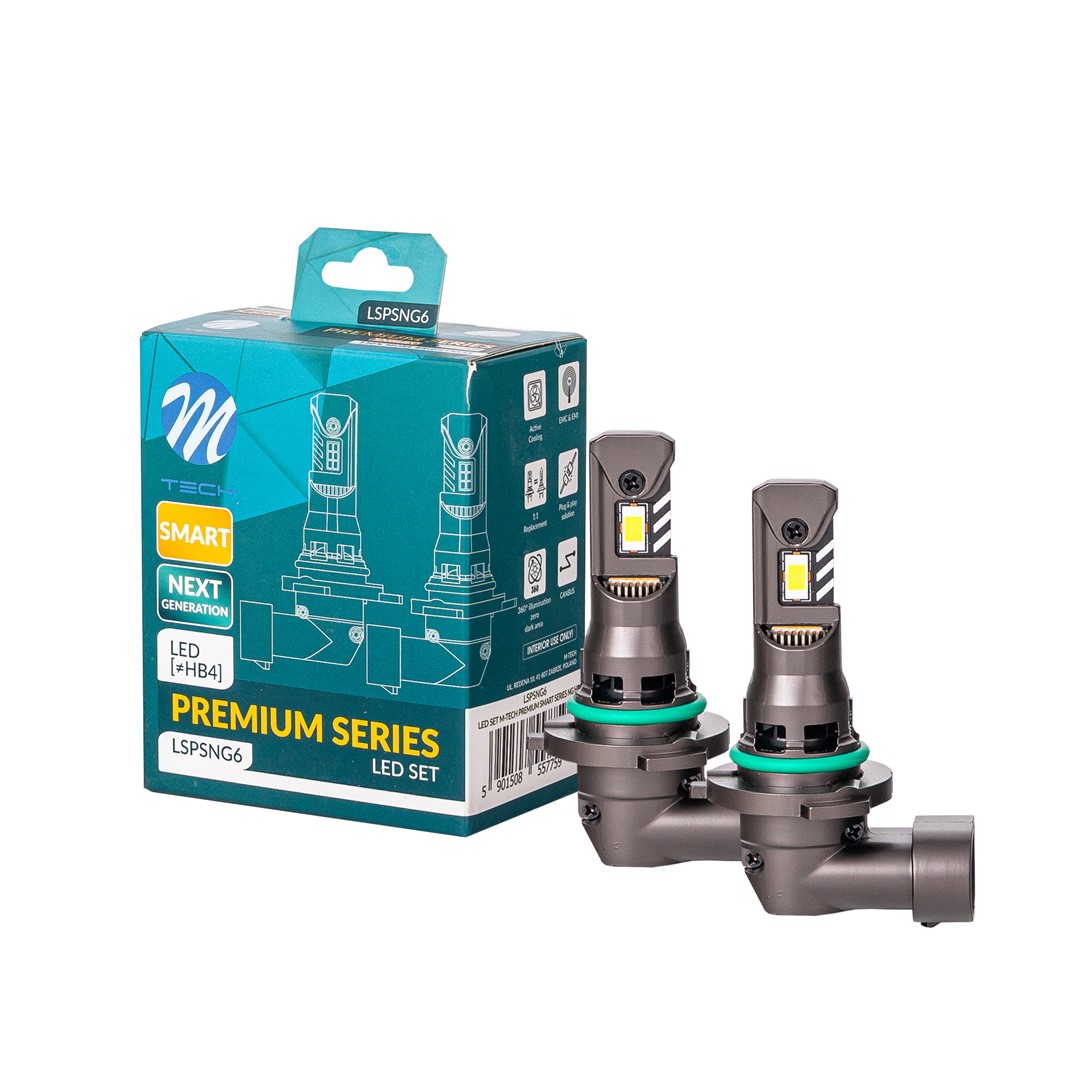 M-Tech, Premium series NG, Okos LED izzó, HB4, Aktív hűtéssel, 6000K, 70W