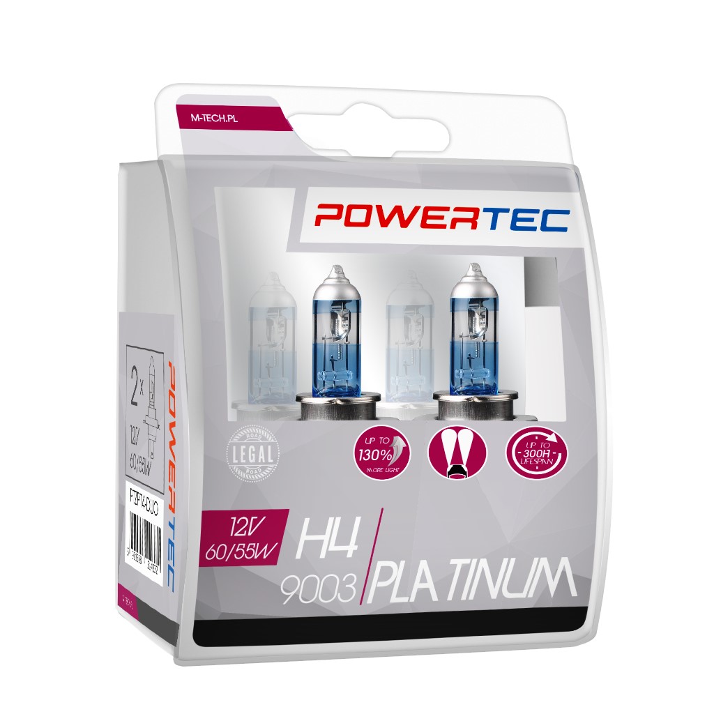Powertec Platinum +130% H4 12V DUO 