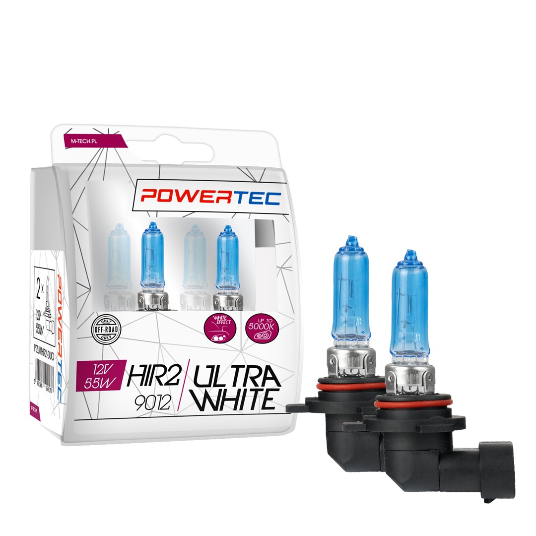 PowerTec Ultra White HIR2-9012 izzó 12V DUO 